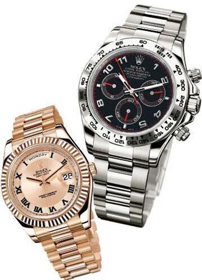 劳力士表把掉色正常吗